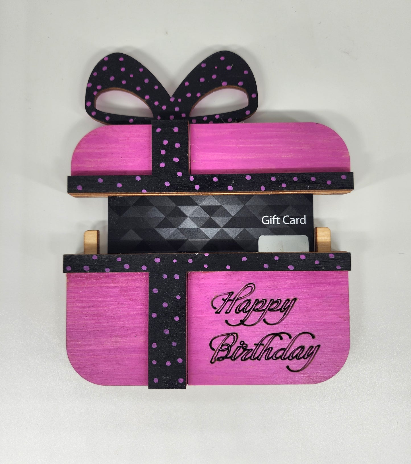 Handmade Wooden Gift Card Holders – Laser Cut & Painted Rustic Design