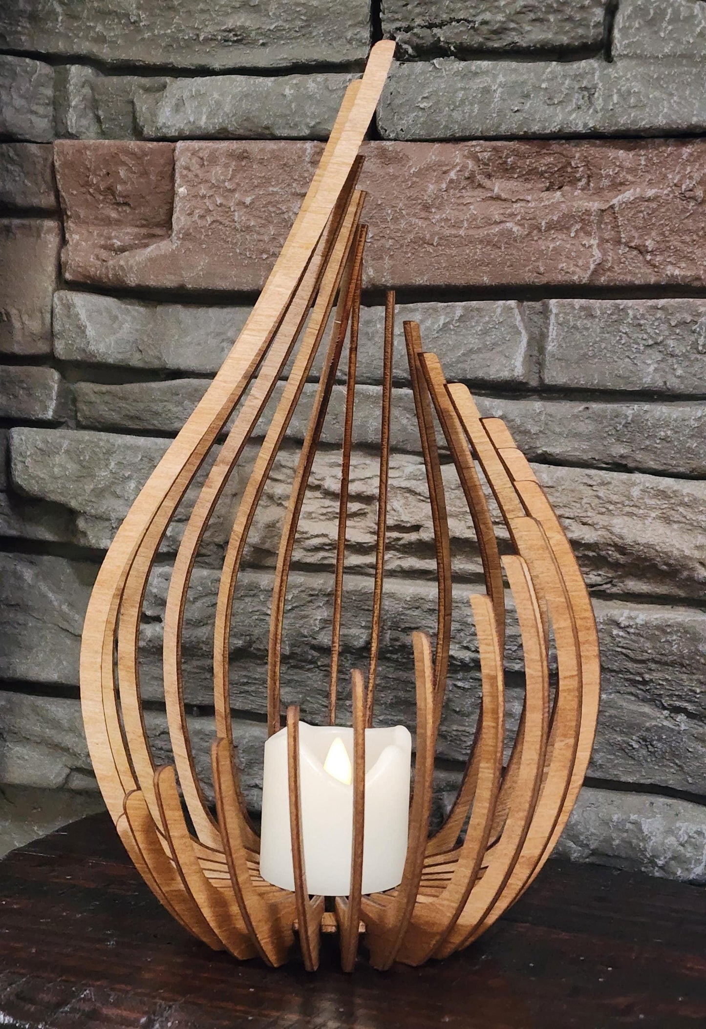 Modern Laser-Cut Tea Light Holder – Stylish and Elegant Decor