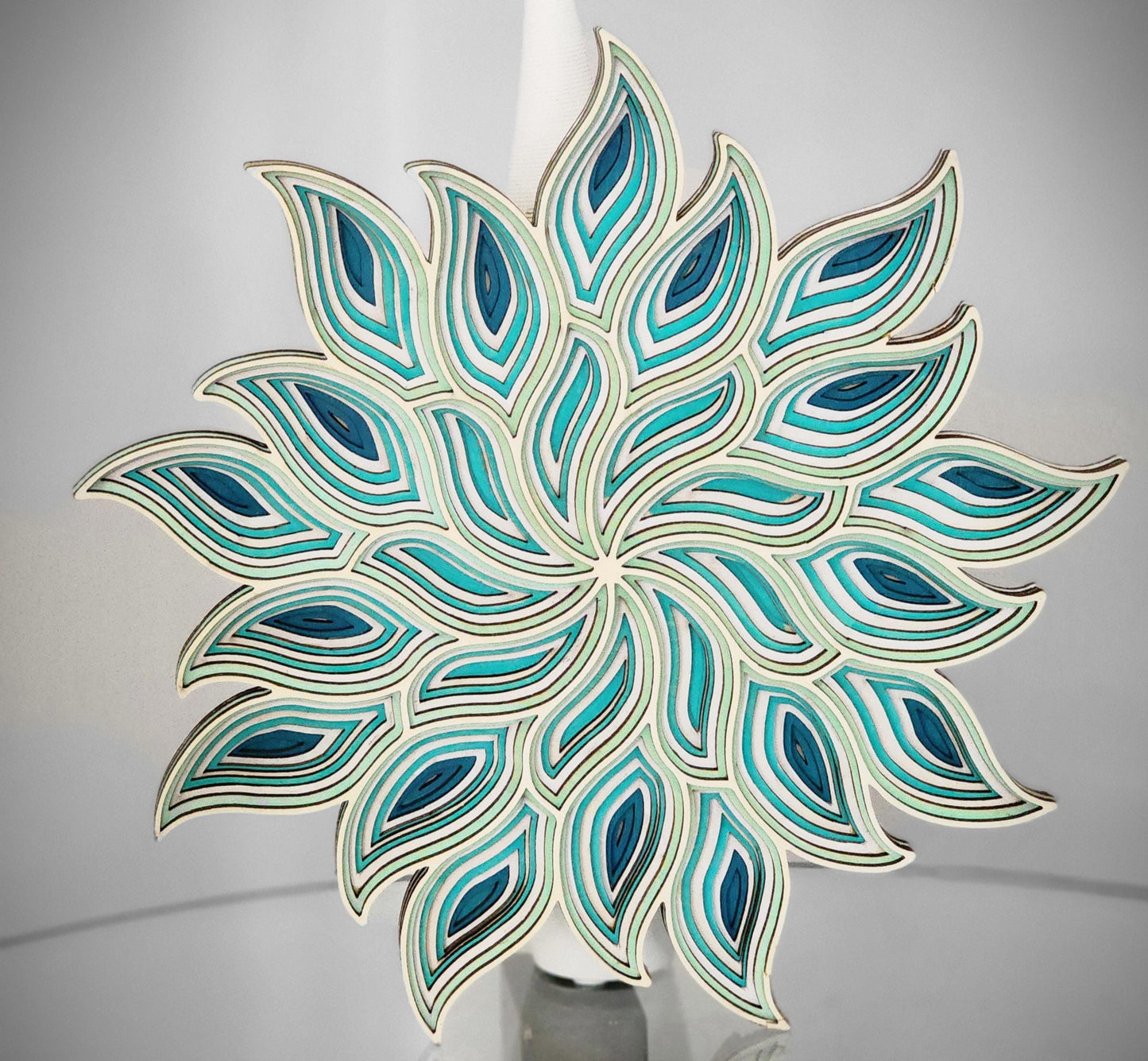 Geometric Shapes Wall Art, 10 Layer Laser Cut Mandala Art Wall Decor