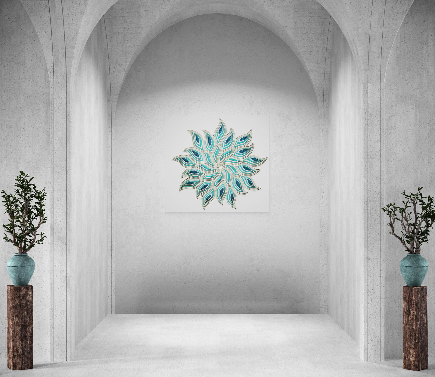 Geometric Shapes Wall Art, 10 Layer Laser Cut Mandala Art Wall Decor