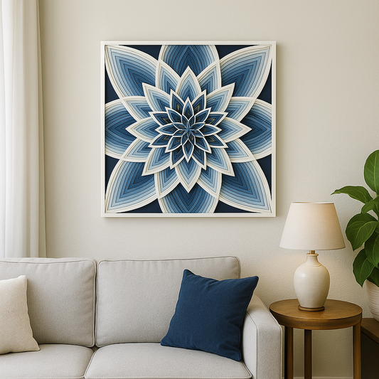 Floral Mandala Design Art, 16 Layered Mandala Decorating Wall Art