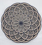 Round Mandala Wall Art, 3d Layered Mandala Design Wall Decor